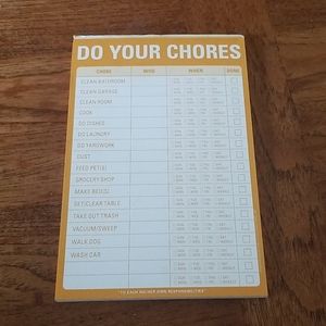 "Do your chores" checklist
